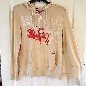 Buffalo mens small beige long sleeve shirt